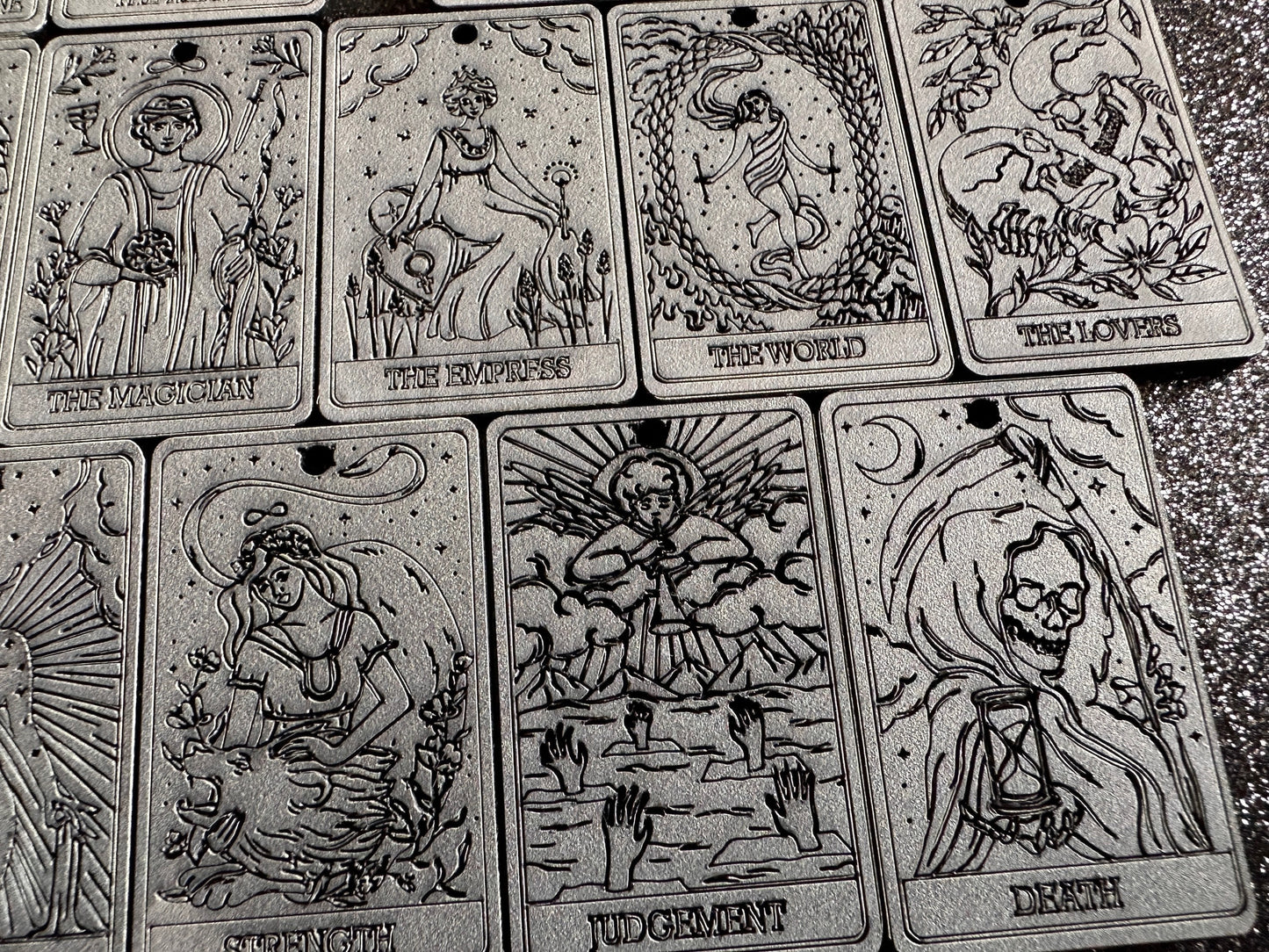 Tarot Card Earrings: Laser Cut Acrylic Cards, Game Night, Cards, Play, Fortune Telling, Card Reading, Halloween, Best Gifts for Her/Him/Them