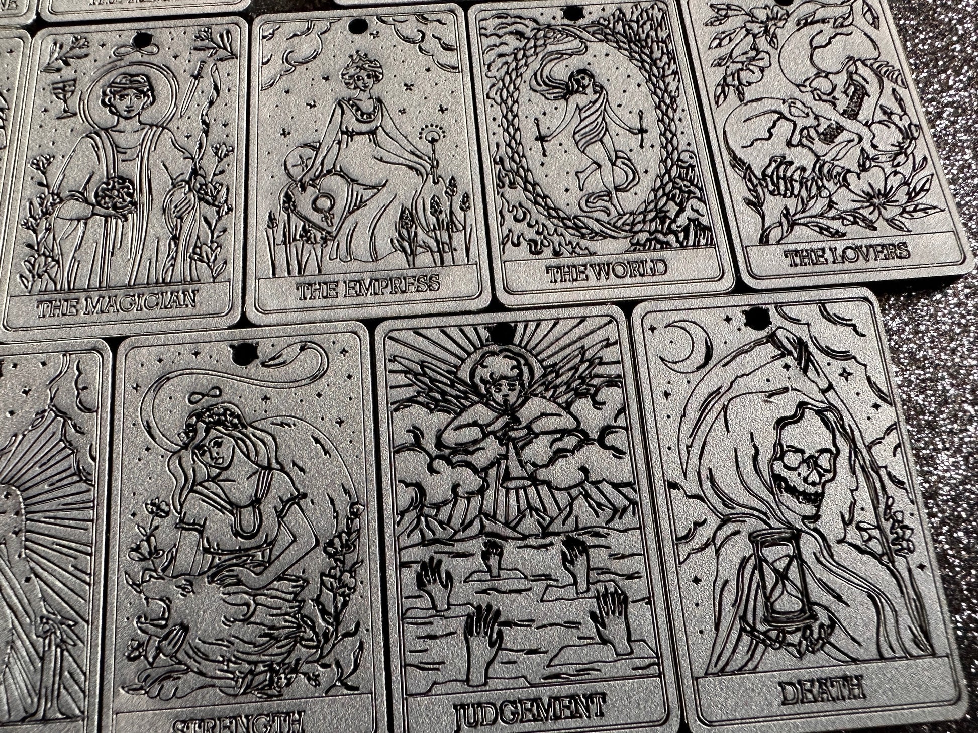 Tarot Card Earrings: Laser Cut Acrylic Cards, Game Night, Cards, Play, Fortune Telling, Card Reading, Halloween, Best Gifts for Her/Him/Them