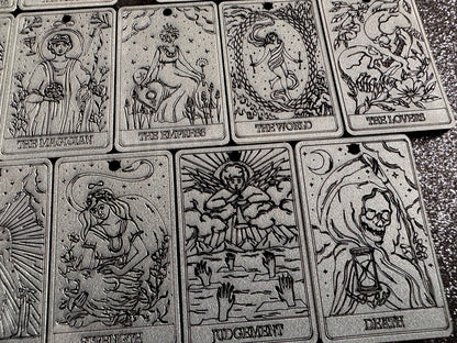 Tarot Card Earrings: Laser Cut Acrylic Cards, Game Night, Cards, Play, Fortune Telling, Card Reading, Halloween, Best Gifts for Her/Him/Them