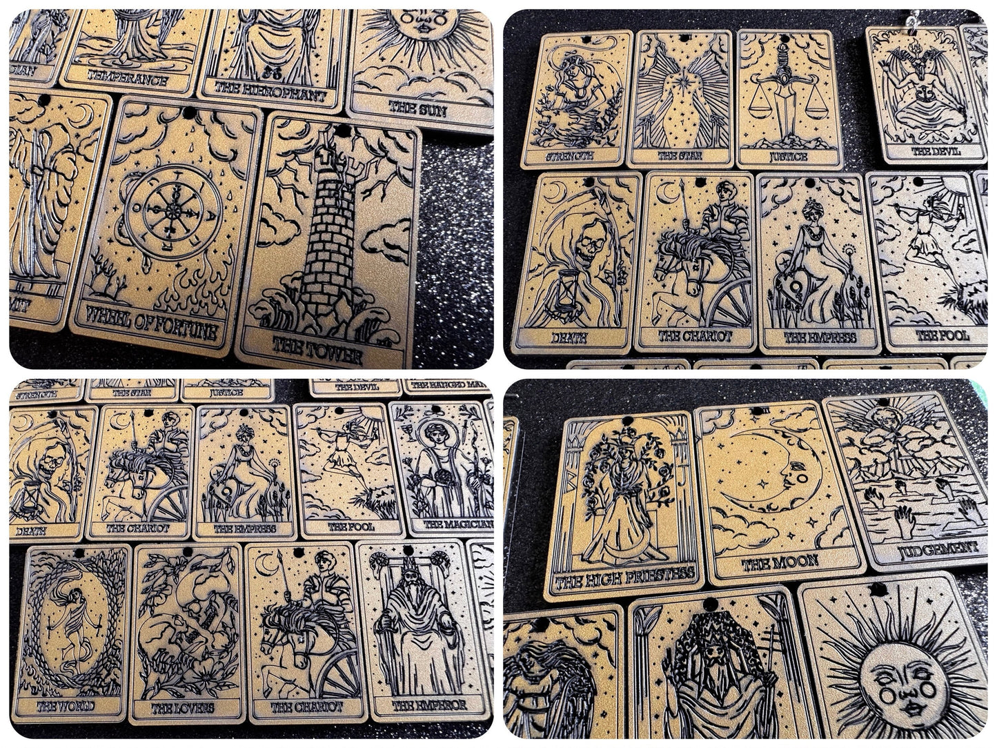 Tarot Card Earrings: Laser Cut Acrylic Cards, Game Night, Cards, Play, Fortune Telling, Card Reading, Halloween, Best Gifts for Her/Him/Them
