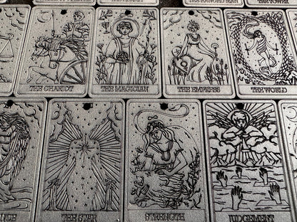 Tarot Card Earrings: Laser Cut Acrylic Cards, Game Night, Cards, Play, Fortune Telling, Card Reading, Halloween, Best Gifts for Her/Him/Them