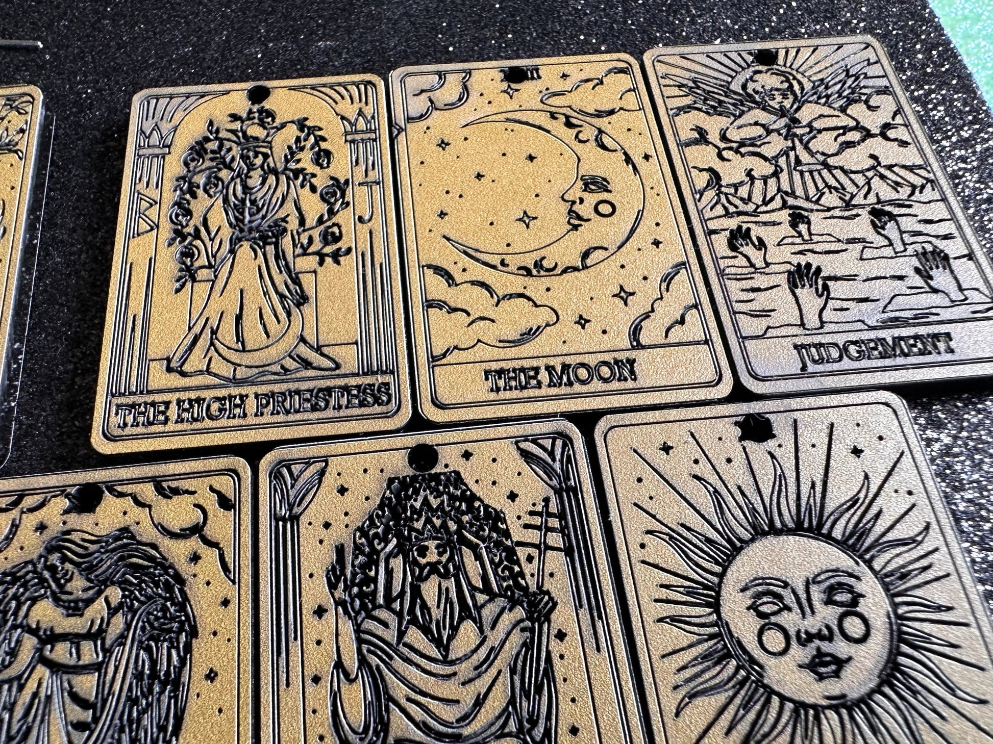 Tarot Card Earrings: Laser Cut Acrylic Cards, Game Night, Cards, Play, Fortune Telling, Card Reading, Halloween, Best Gifts for Her/Him/Them