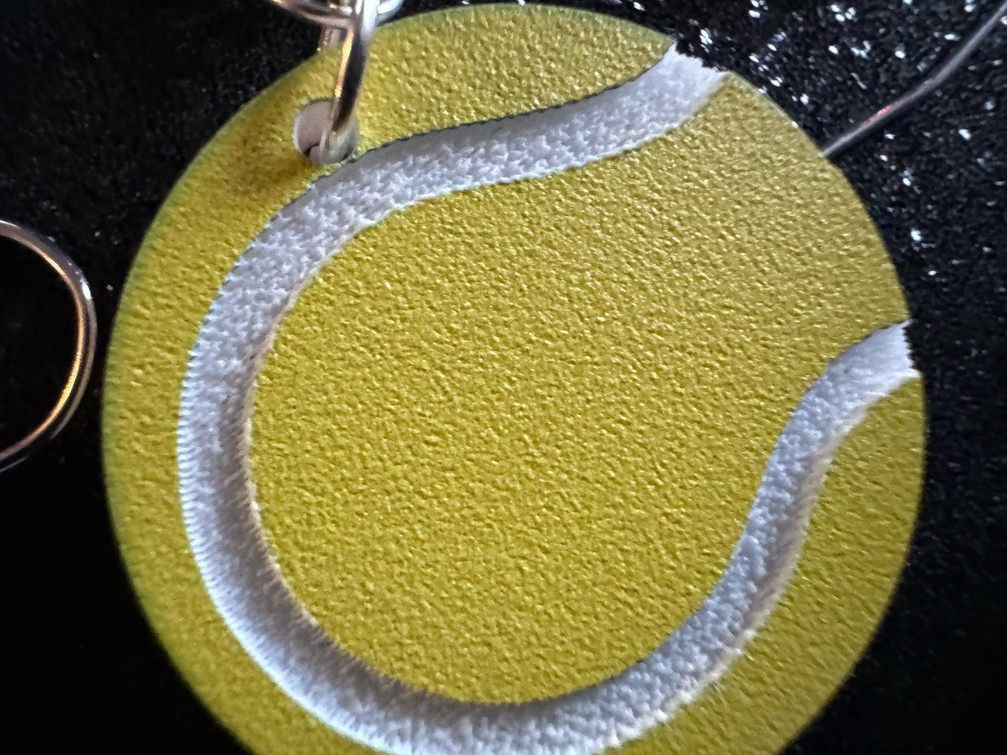 Tennis Ball Earrings: Laser Cut Acrylic Tennis Earrings, Sports, Game, Play, Hobby, Tennis Balls, Hobby, Best Gifts for Her/Him/Them