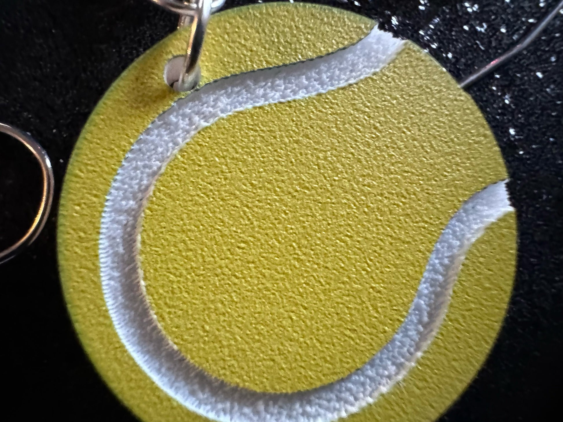 Tennis Ball Earrings: Laser Cut Acrylic Tennis Earrings, Sports, Game, Play, Hobby, Tennis Balls, Hobby, Best Gifts for Her/Him/Them