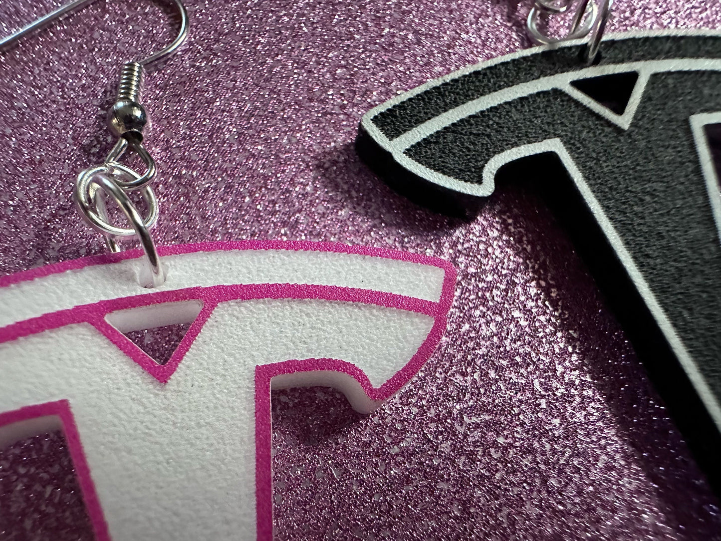 Tesla Earrings: Laser Cut Acrylic Tesla Logos, EV Earrings, Novelty, Cars, Cosplay, Elon Musk, Electric Car, Best Gifts for Her/Him/Them