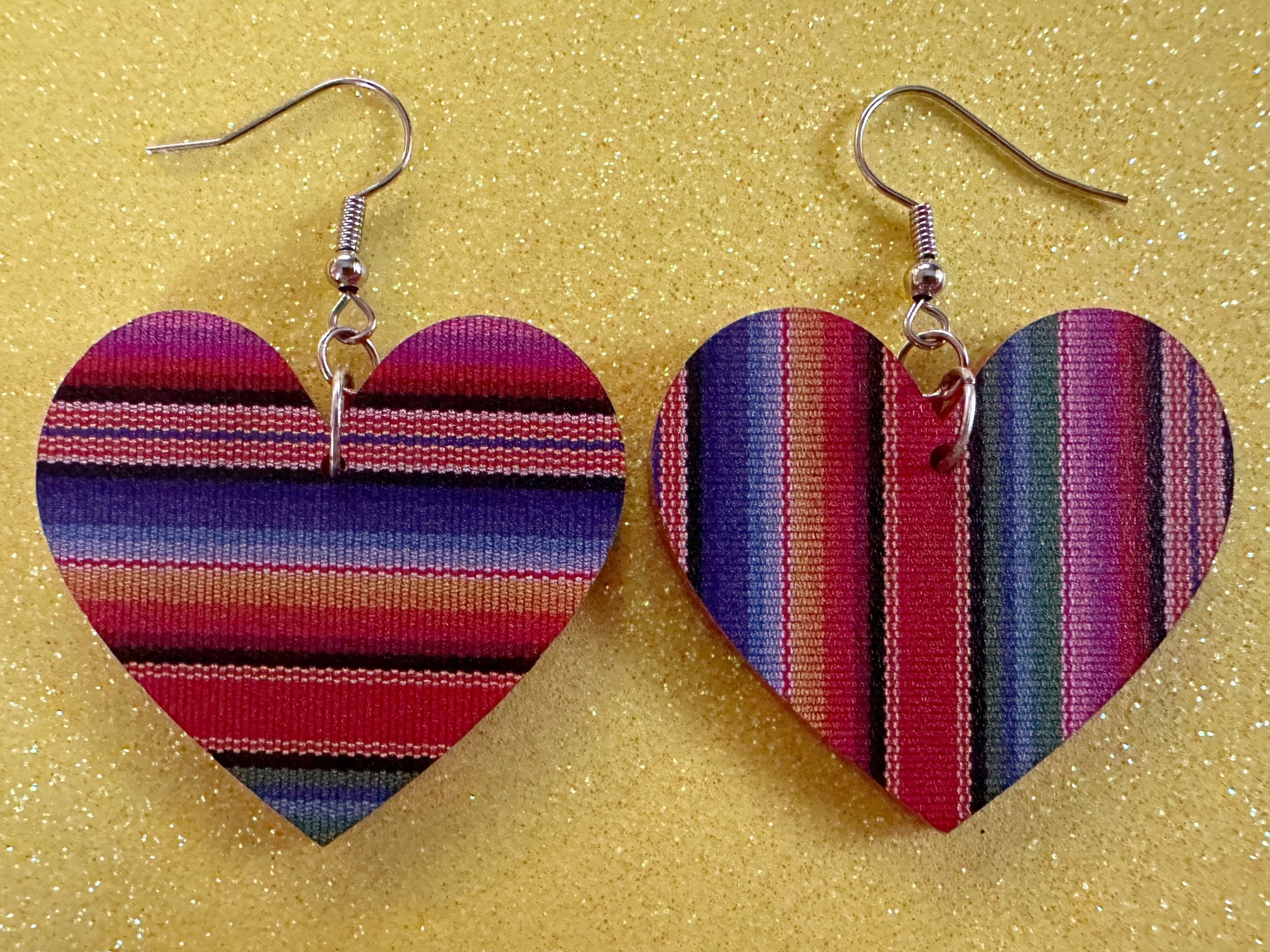 Textile Earrings: Laser Cut Acrylic Fabric Earrings, Hobby, Crafter, Crafts, Seamstress, Sewing, Designer, Art, Best Gifts for Her/Him/Them