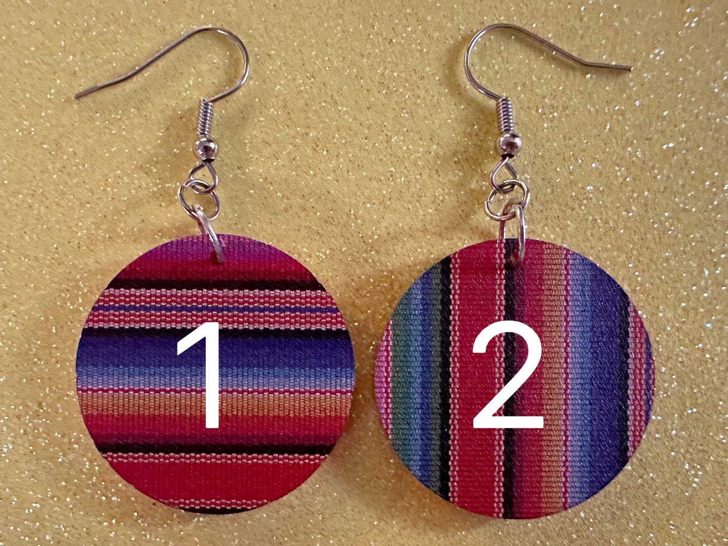 Textile Earrings: Laser Cut Acrylic Fabric Earrings, Hobby, Crafter, Crafts, Seamstress, Sewing, Designer, Art, Best Gifts for Her/Him/Them