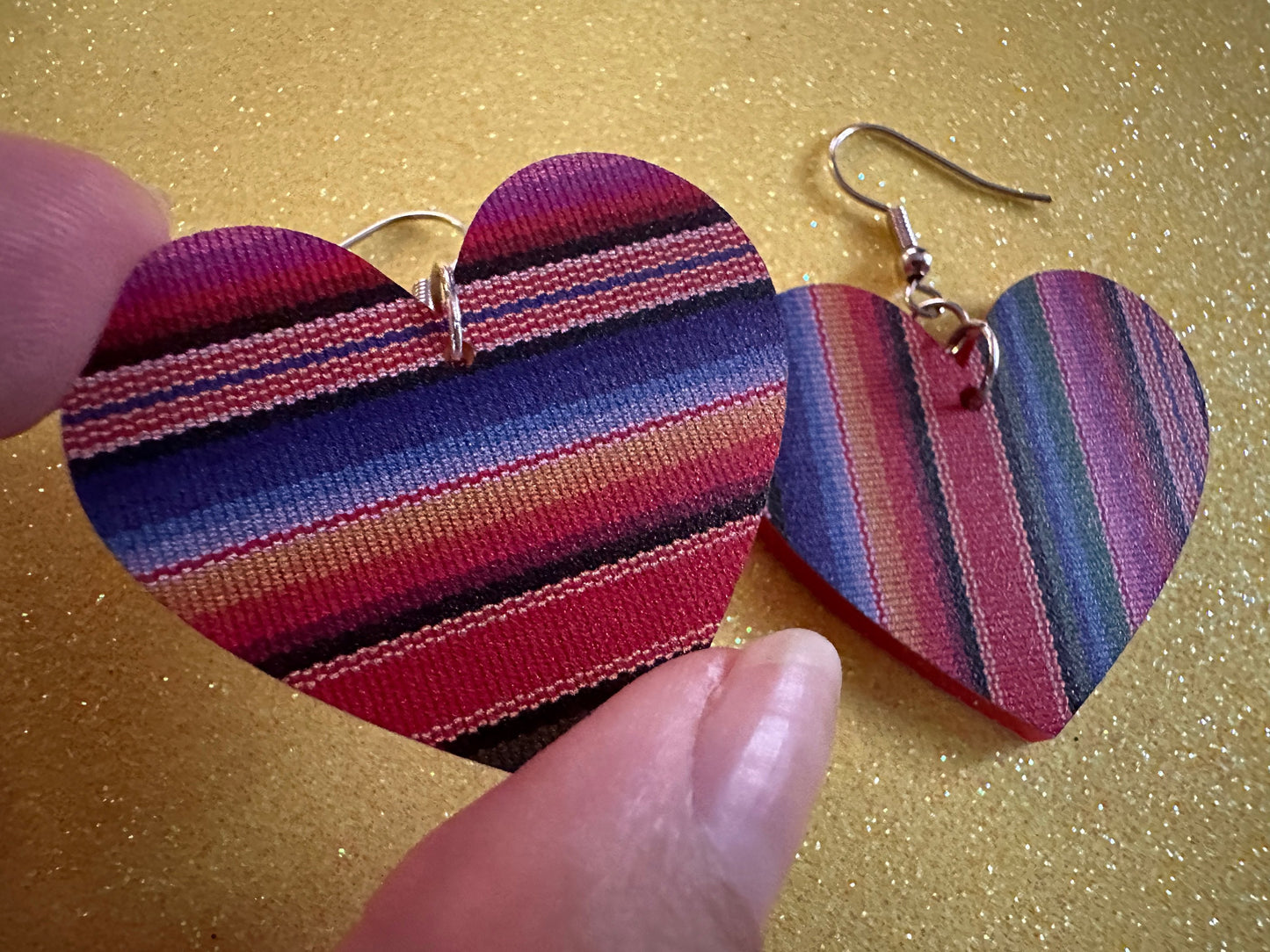 Textile Earrings: Laser Cut Acrylic Fabric Earrings, Hobby, Crafter, Crafts, Seamstress, Sewing, Designer, Art, Best Gifts for Her/Him/Them
