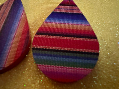 Textile Earrings: Laser Cut Acrylic Fabric Earrings, Hobby, Crafter, Crafts, Seamstress, Sewing, Designer, Art, Best Gifts for Her/Him/Them