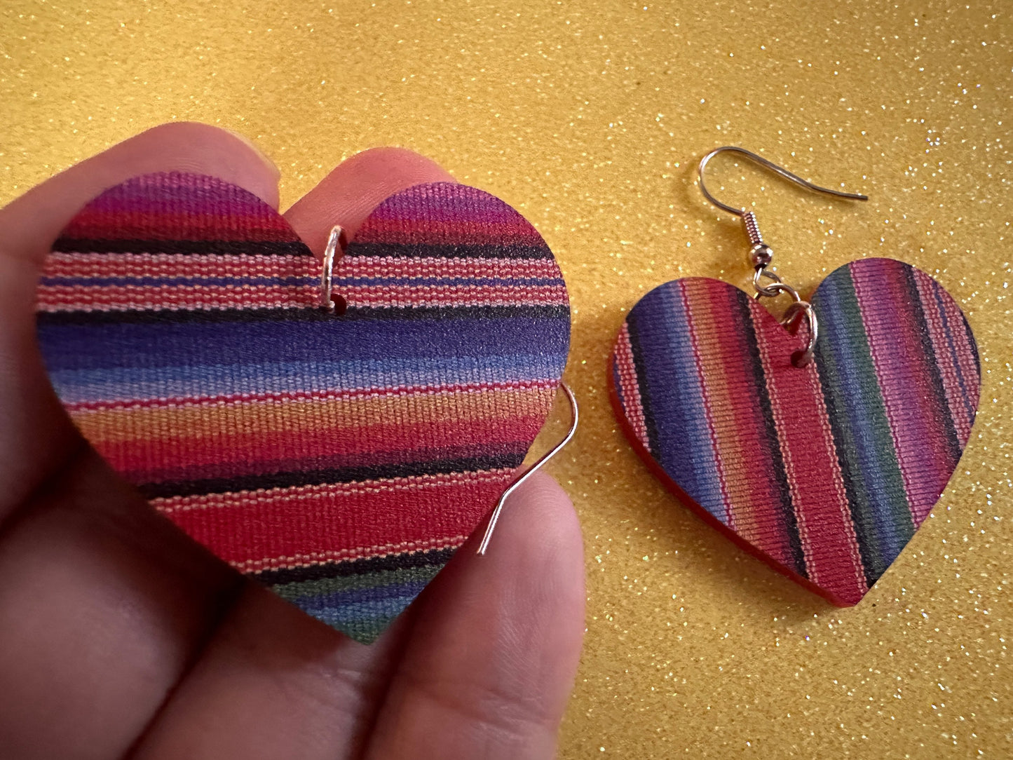 Textile Earrings: Laser Cut Acrylic Fabric Earrings, Hobby, Crafter, Crafts, Seamstress, Sewing, Designer, Art, Best Gifts for Her/Him/Them