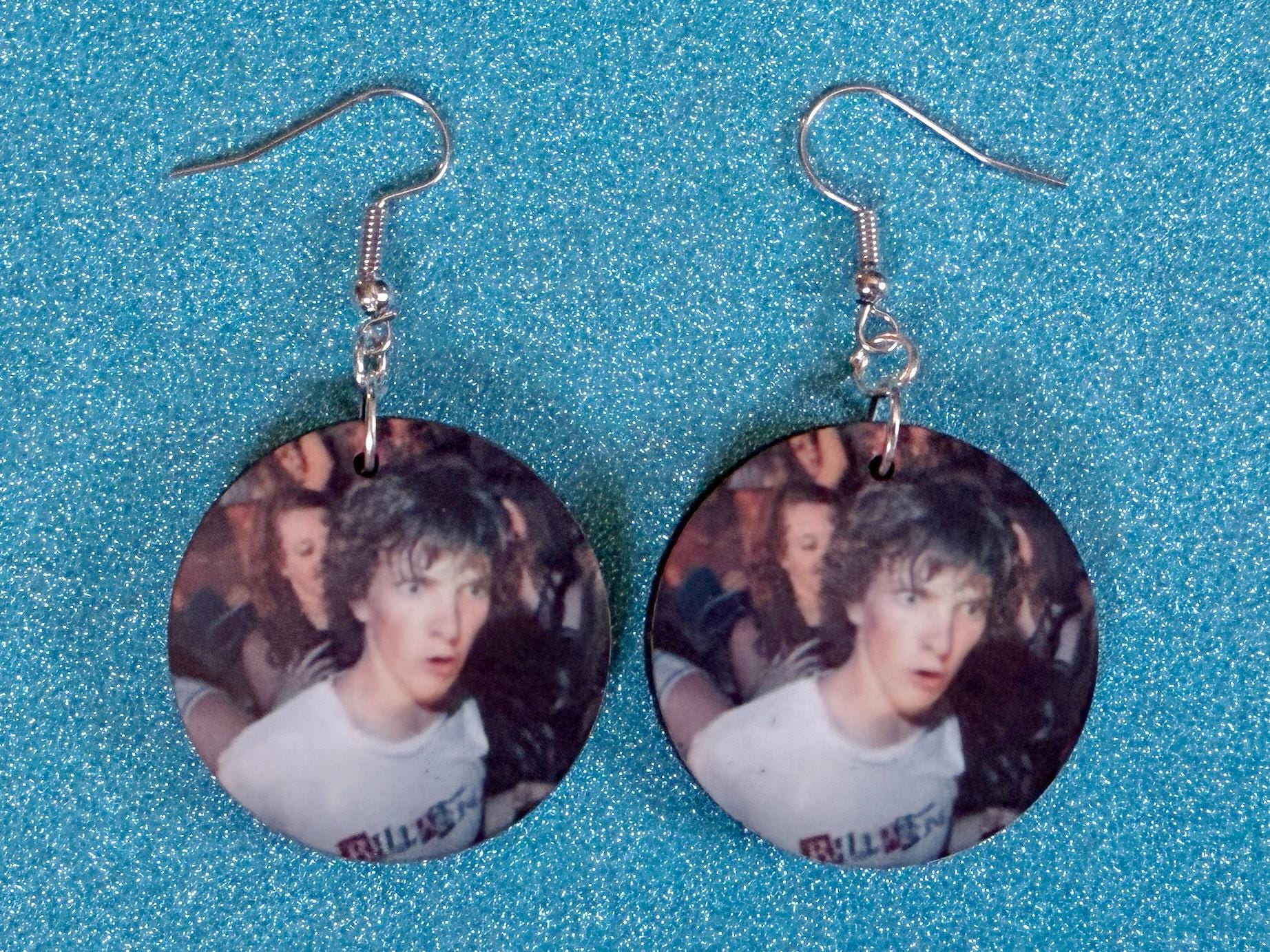 This is Fine Earrings: Laser Cut Acrylic Meme Earrings, Dog & Fire Memes, Novelty, Pop Culture, Green Earrings, Best Gifts for Her/Him/Them