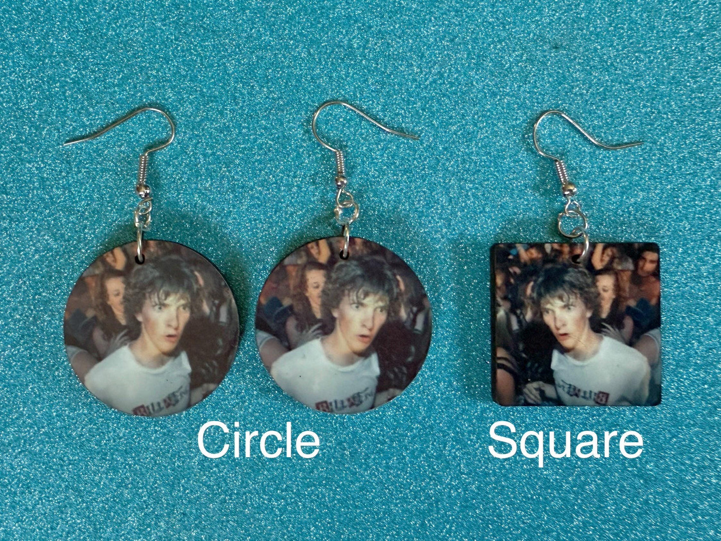 This is Fine Earrings: Laser Cut Acrylic Meme Earrings, Dog & Fire Memes, Novelty, Pop Culture, Green Earrings, Best Gifts for Her/Him/Them