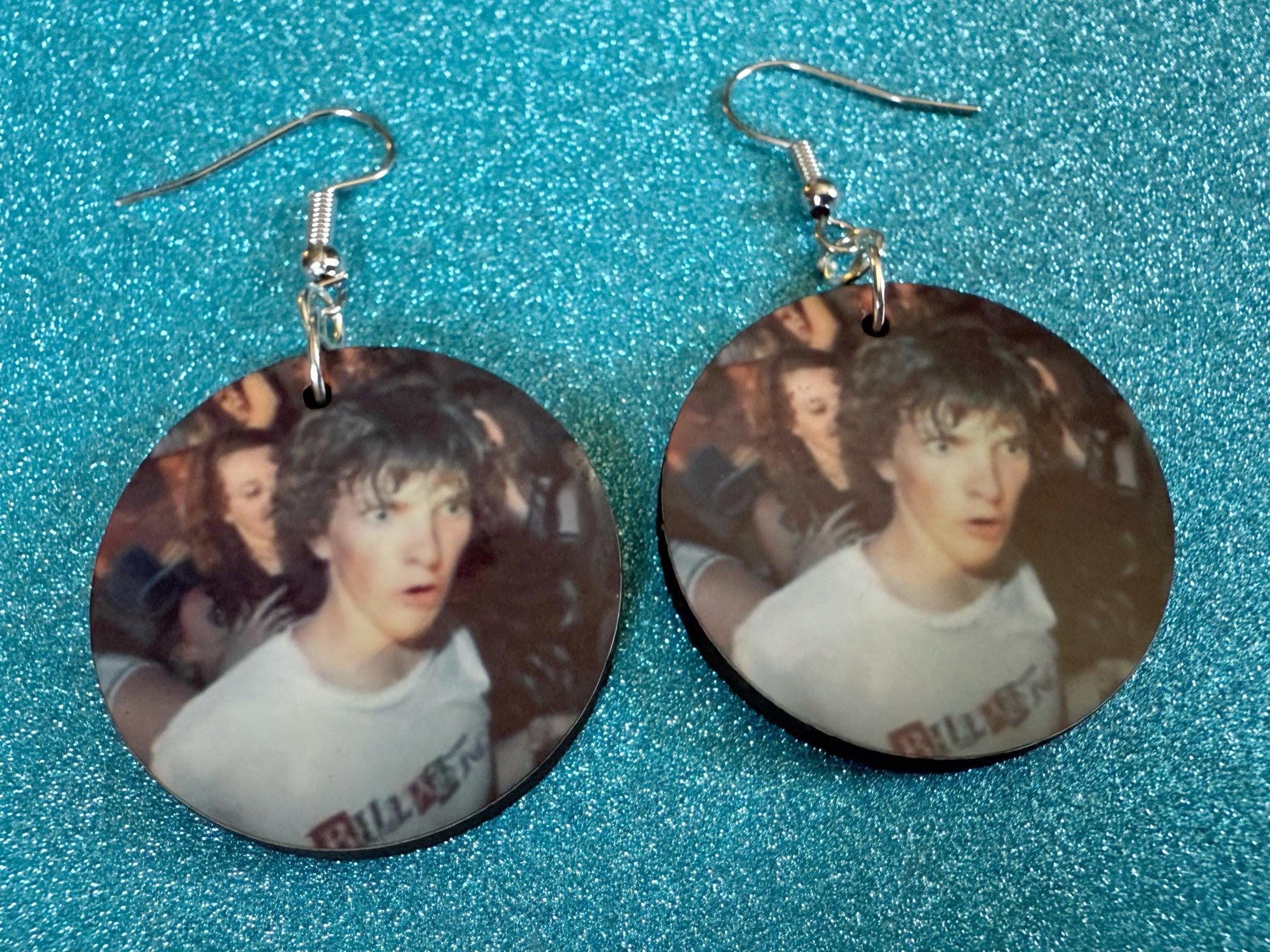 This is Fine Earrings: Laser Cut Acrylic Meme Earrings, Dog & Fire Memes, Novelty, Pop Culture, Green Earrings, Best Gifts for Her/Him/Them