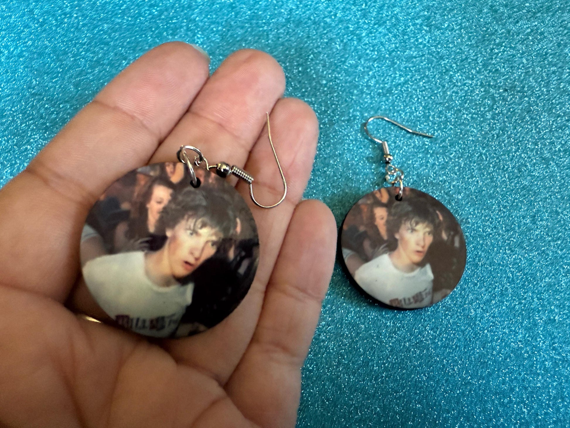This is Fine Earrings: Laser Cut Acrylic Meme Earrings, Dog & Fire Memes, Novelty, Pop Culture, Green Earrings, Best Gifts for Her/Him/Them