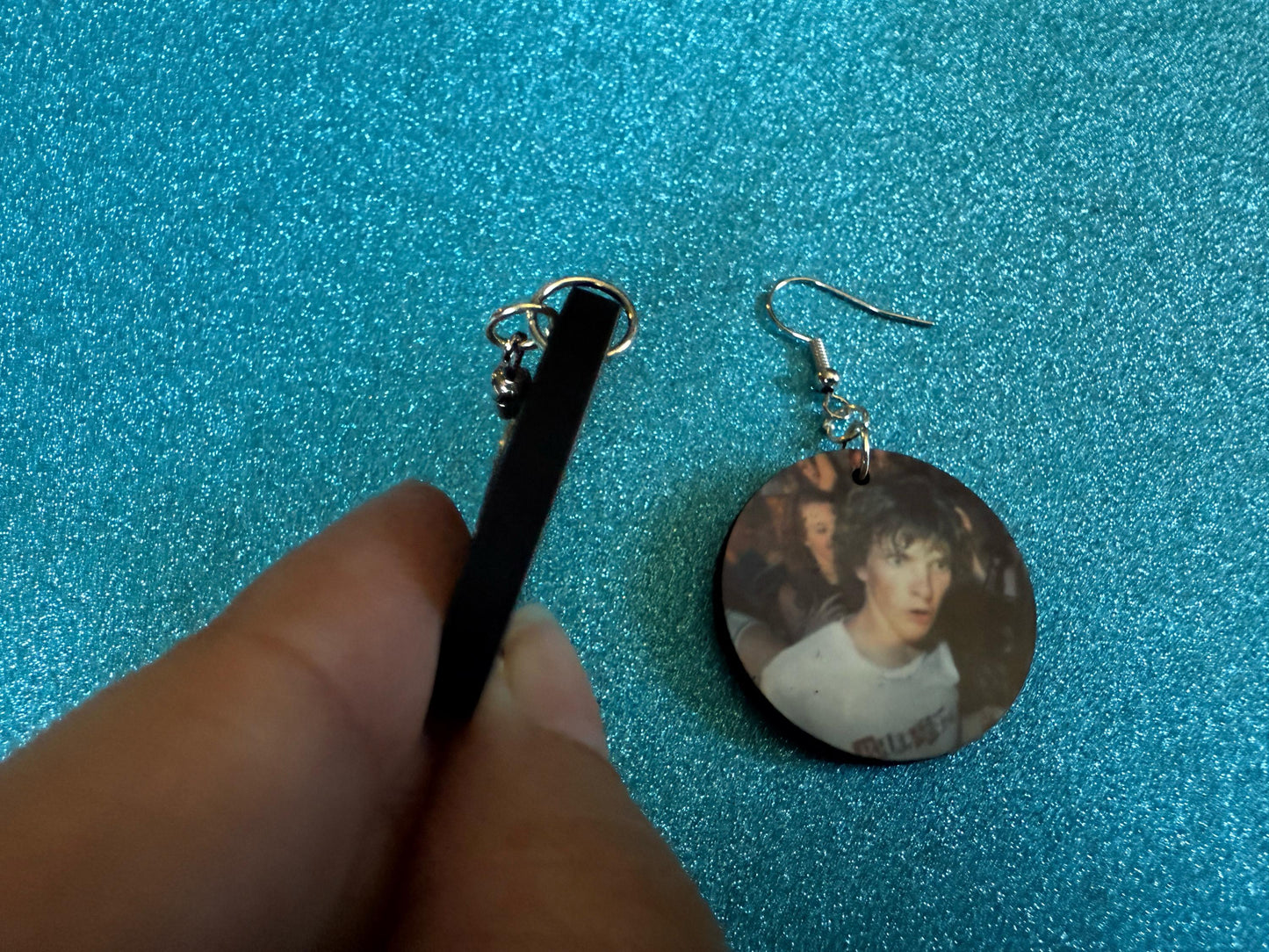 This is Fine Earrings: Laser Cut Acrylic Meme Earrings, Dog & Fire Memes, Novelty, Pop Culture, Green Earrings, Best Gifts for Her/Him/Them