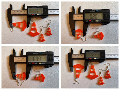 Traffic Cone Earrings: Laser Cut Acrylic Cones, Car, Driving School, Road Trip, Best Gifts for Her/Him/Them