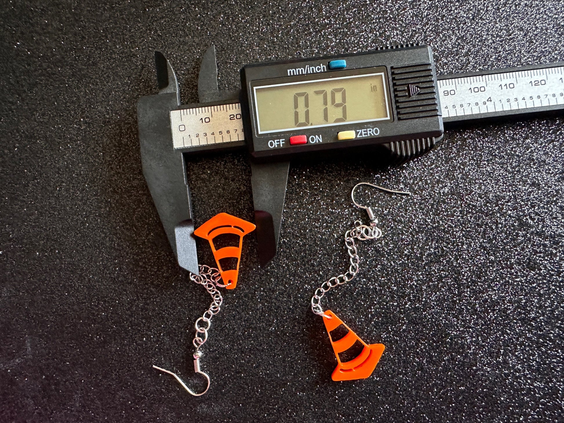 Traffic Cone Earrings: Laser Cut Acrylic Cones, Car, Driving School, Road Trip, Best Gifts for Her/Him/Them