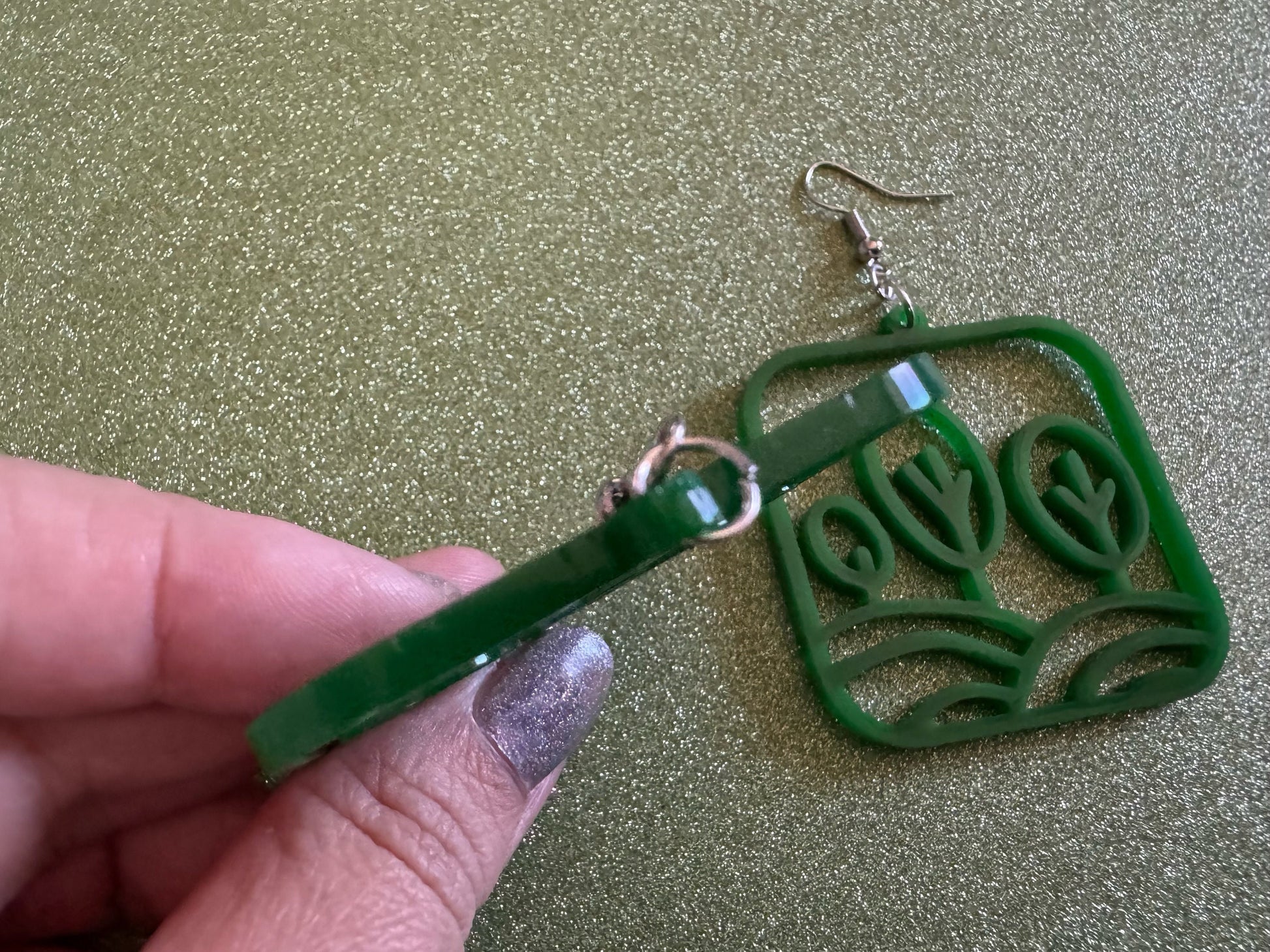 Tree Earrings: Laser Cut Acrylic Leaves & Trees, Tropical, Green Earrings, Plants, Park, Forest, Nature, Leaf, Best Gifts for Her/Him/Them
