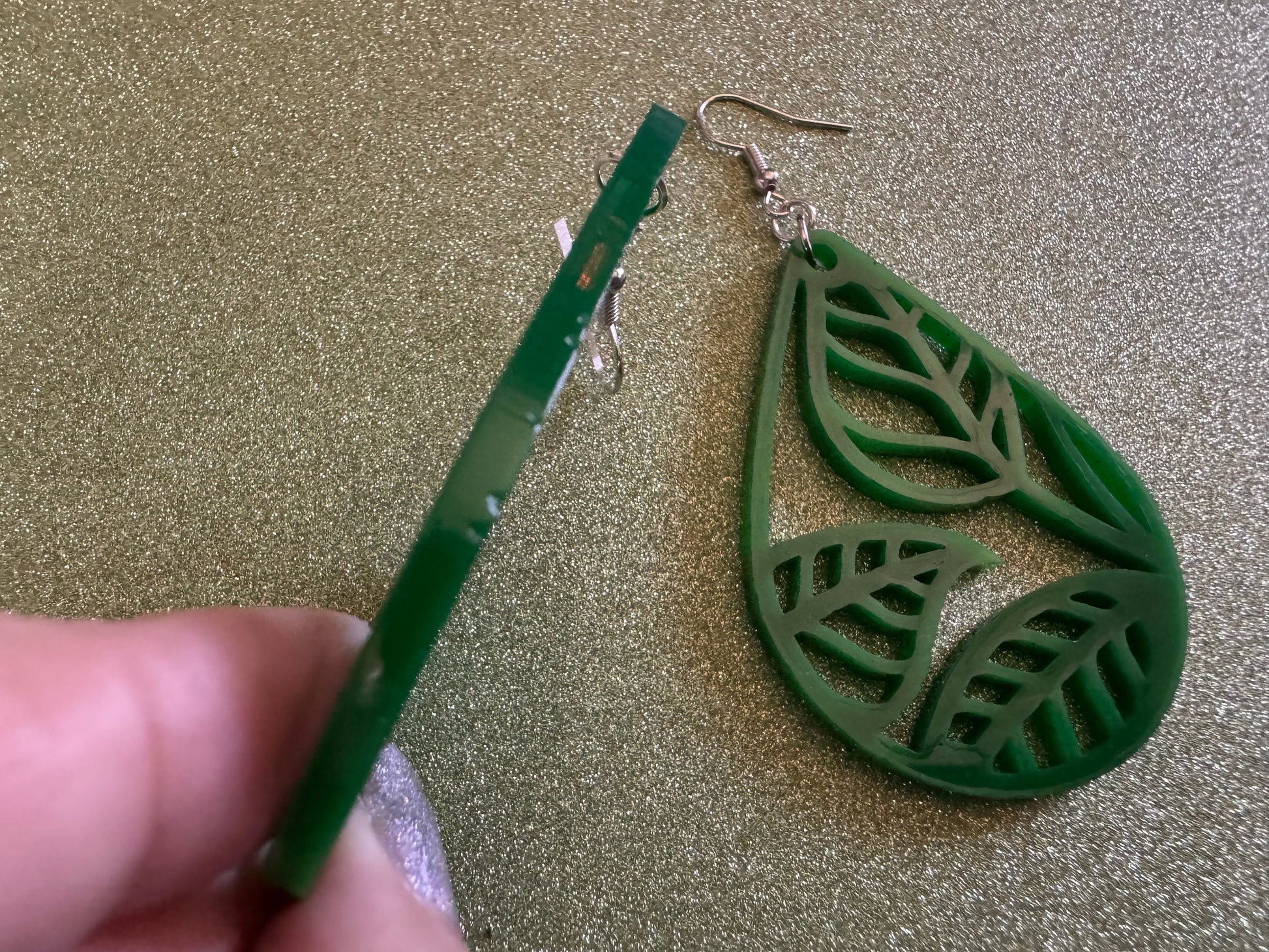 Tree Earrings: Laser Cut Acrylic Leaves & Trees, Tropical, Green Earrings, Plants, Park, Forest, Nature, Leaf, Best Gifts for Her/Him/Them