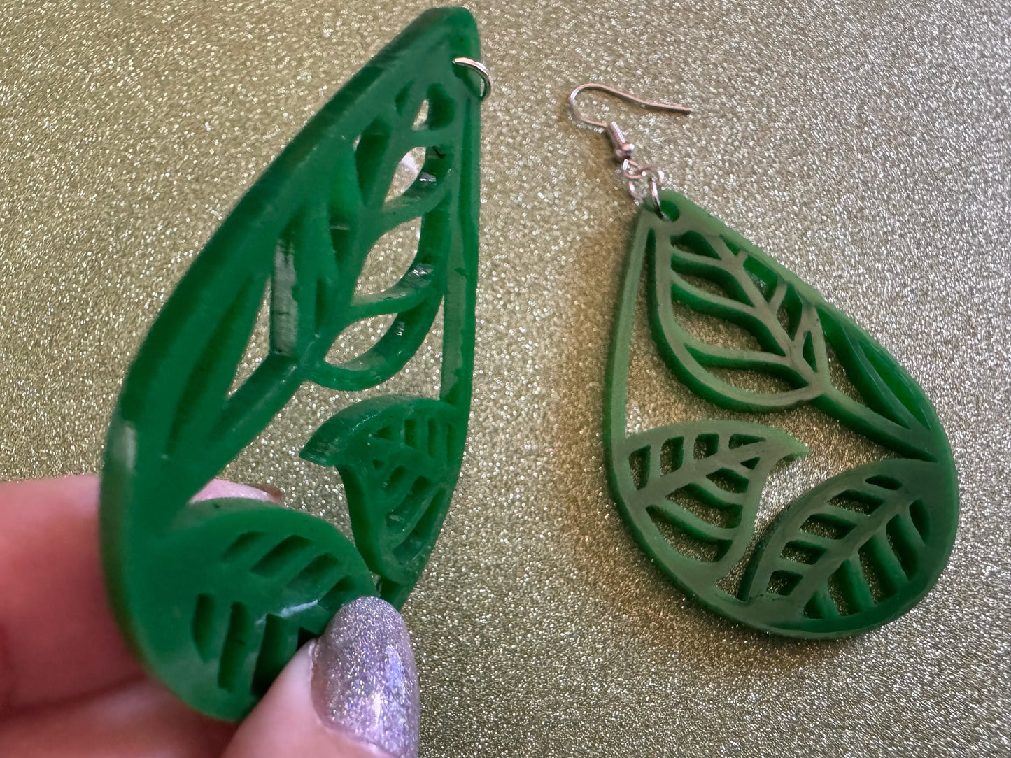 Tree Earrings: Laser Cut Acrylic Leaves & Trees, Tropical, Green Earrings, Plants, Park, Forest, Nature, Leaf, Best Gifts for Her/Him/Them