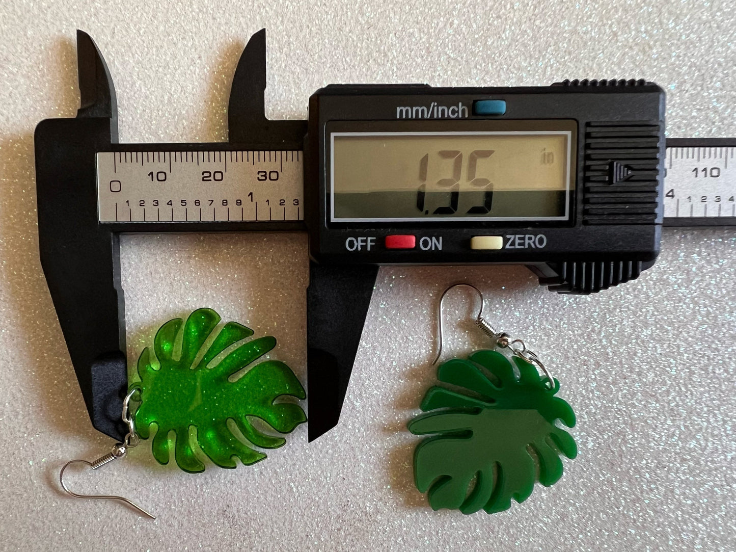 Tropical Leaf Earrings: Laser Cut Acrylic Leaves, House Plant, Monstera, Lush Green Earrings, Plants, Palm Tree, Gifts for Her/Him/Them