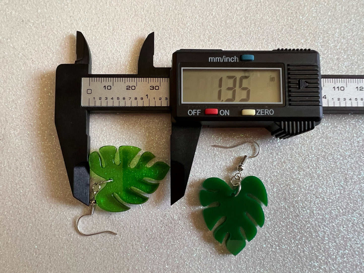 Tropical Leaf Earrings: Laser Cut Acrylic Leaves, House Plant, Monstera, Lush Green Earrings, Plants, Palm Tree, Gifts for Her/Him/Them