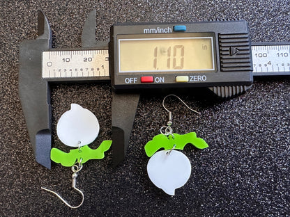 Turnip Earrings: Laser Cut Acrylic Vegetables, Food Earrings, Healthy, Veggies, Food Earrings, Best Gifts for Her/Him/Them