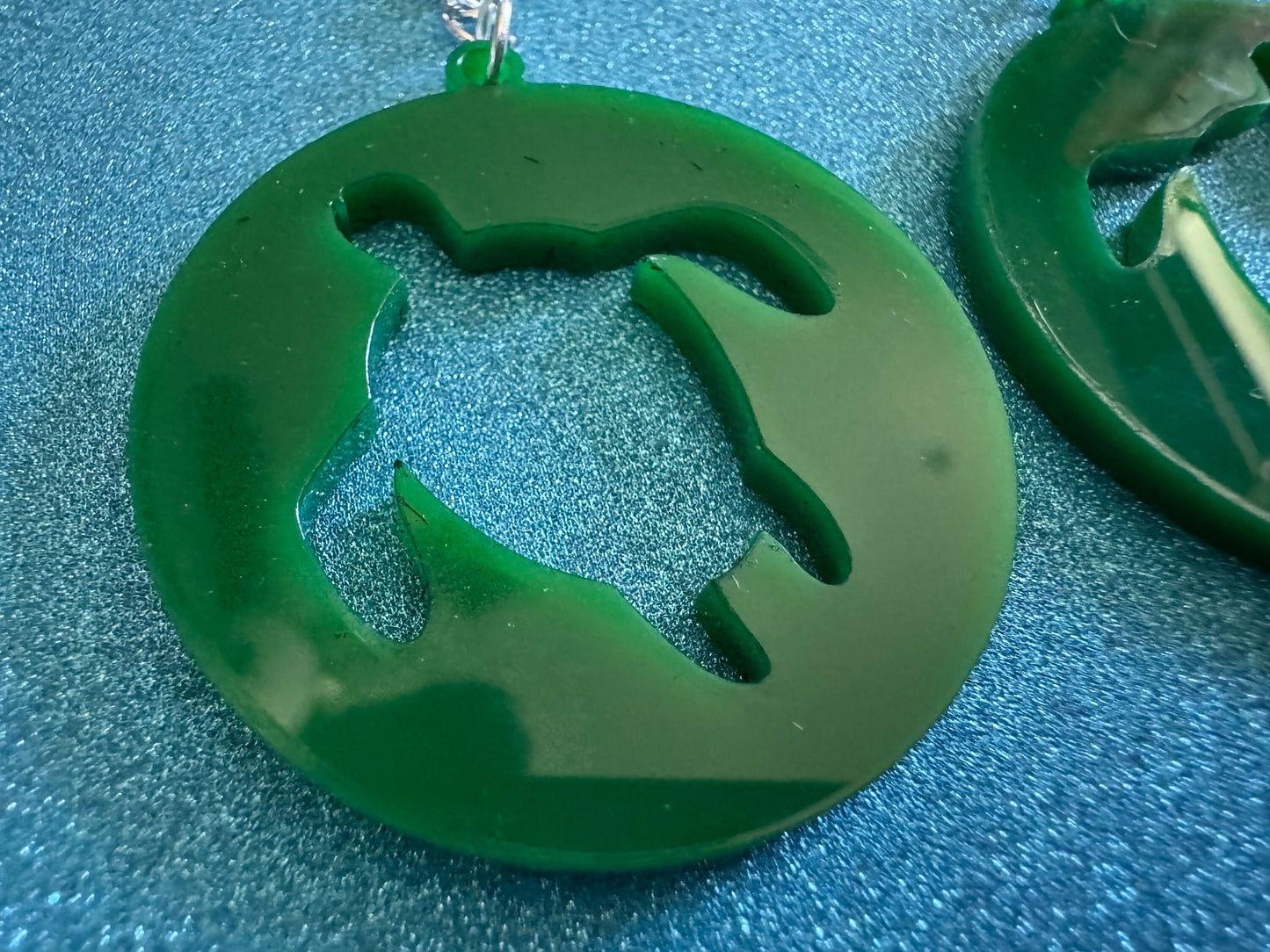 Turtle Earrings: Laser Cut Acrylic Turtles, Ocean Animals, Sea Creatures, Aquatic, Sea Turtles, Green Earrings, Best Gifts for Her/Him/Them