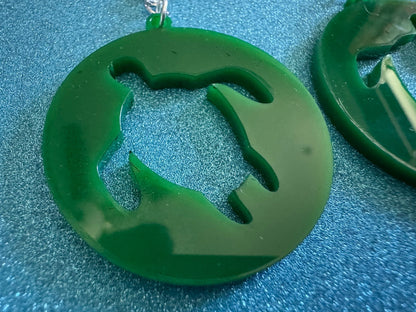 Turtle Earrings: Laser Cut Acrylic Turtles, Ocean Animals, Sea Creatures, Aquatic, Sea Turtles, Green Earrings, Best Gifts for Her/Him/Them