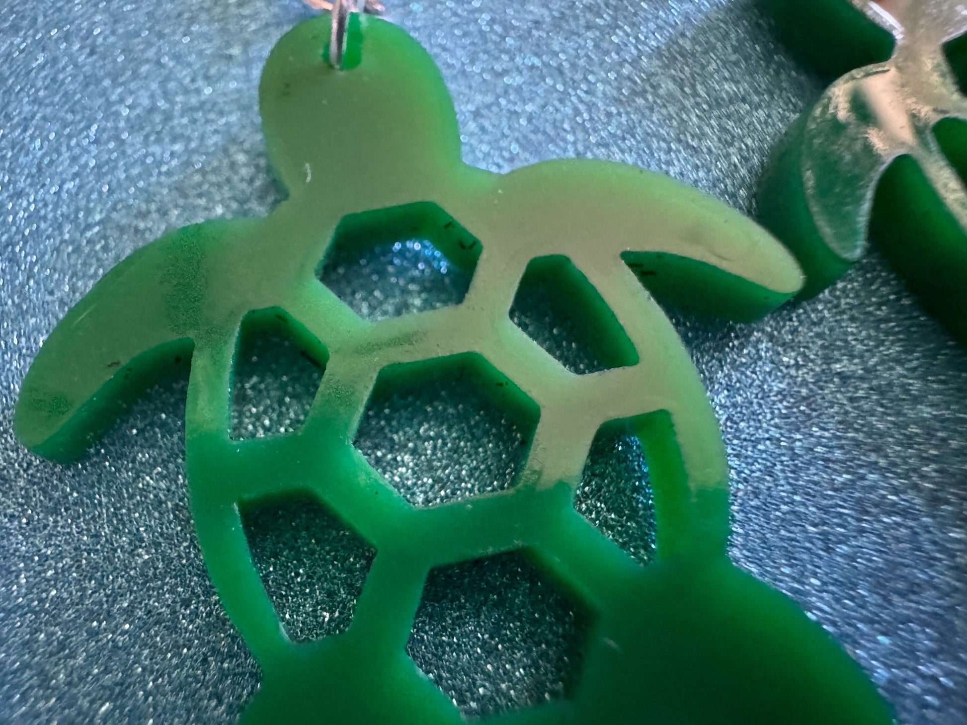 Turtle Earrings: Laser Cut Acrylic Turtles, Ocean Animals, Sea Creatures, Aquatic, Sea Turtles, Green Earrings, Best Gifts for Her/Him/Them