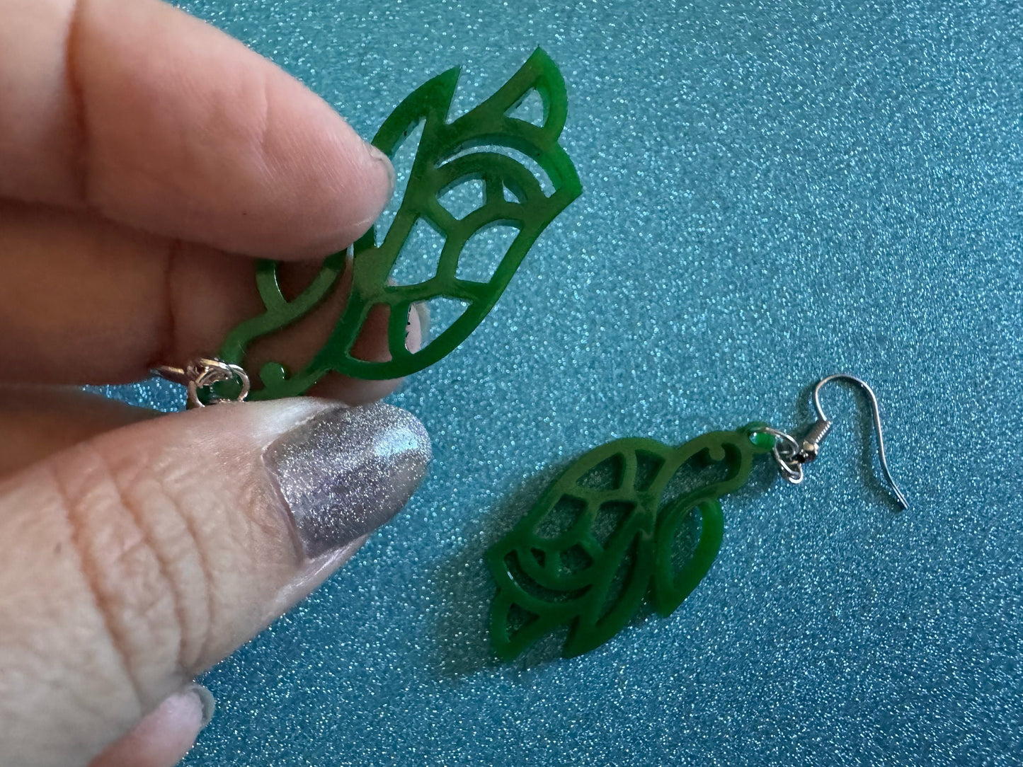 Turtle Earrings: Laser Cut Acrylic Turtles, Ocean Animals, Sea Creatures, Aquatic, Sea Turtles, Green Earrings, Best Gifts for Her/Him/Them