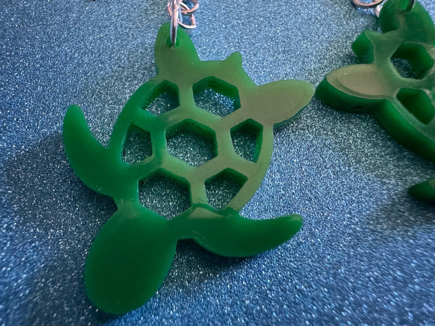 Turtle Earrings: Laser Cut Acrylic Turtles, Ocean Animals, Sea Creatures, Aquatic, Sea Turtles, Green Earrings, Best Gifts for Her/Him/Them