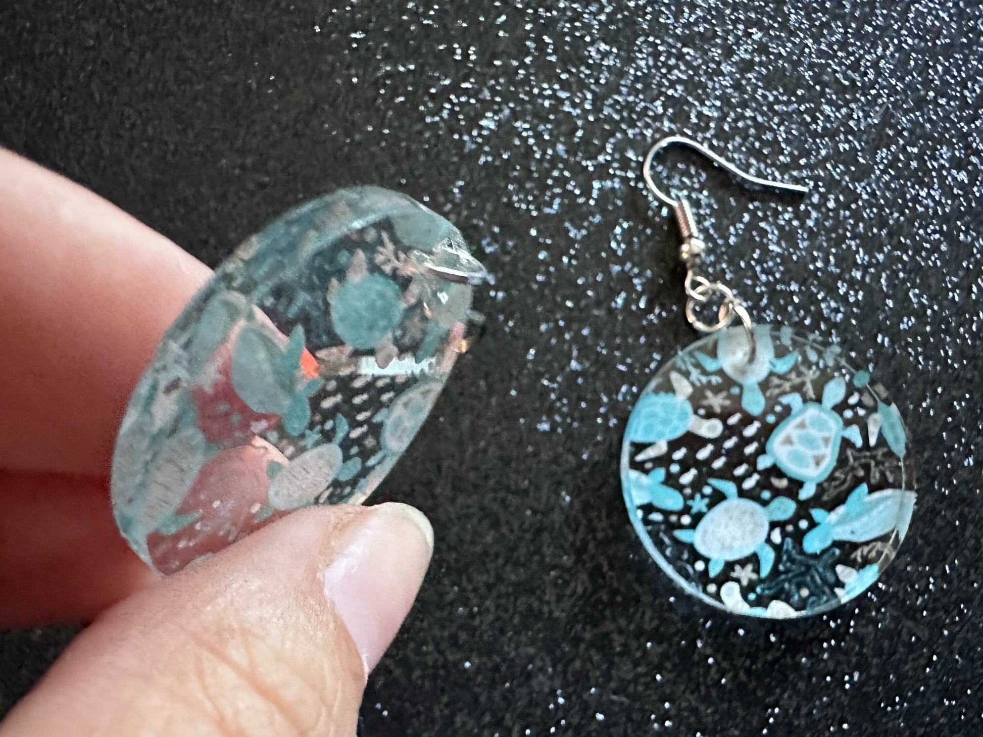 Turtle Earrings: Laser Cut Acrylic Turtles, Ocean Animals, Sea Creatures, Aquatic, Sea Turtles, Save the Turtles, Gifts for Her/Him/Them