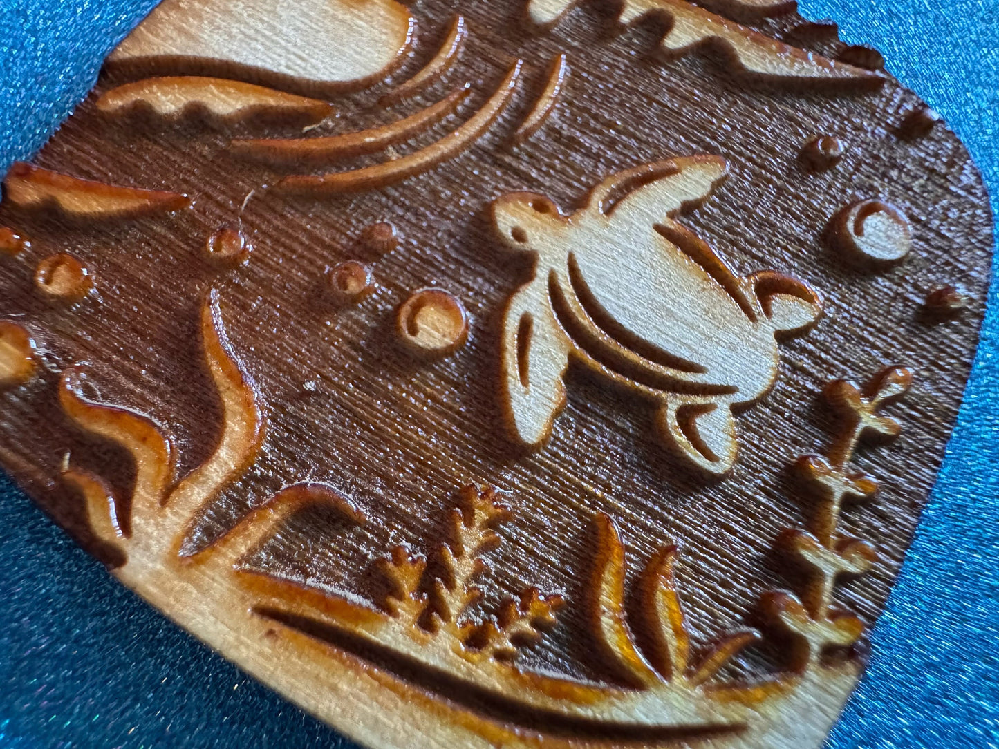Turtle Earrings: Laser Cut Wooden Sea Creatures, Ocean, Hawaii, Green Sea Turtle, Diving, Divers, Aquatic, Best Gifts for Her/Him/Them