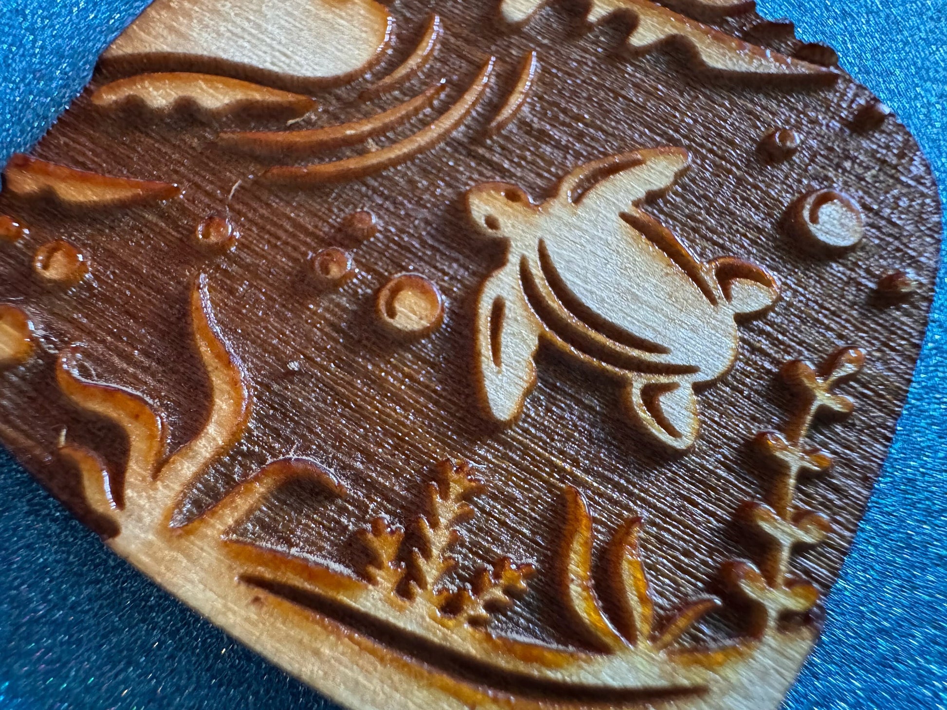 Turtle Earrings: Laser Cut Wooden Sea Creatures, Ocean, Hawaii, Green Sea Turtle, Diving, Divers, Aquatic, Best Gifts for Her/Him/Them