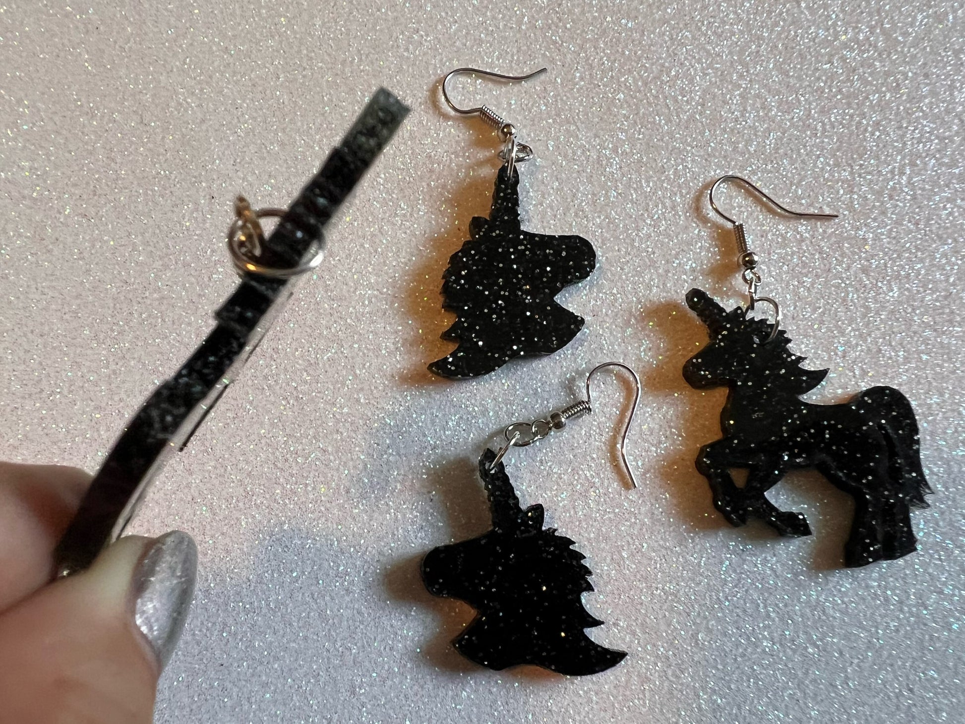 Unicorn Earrings: Laser Cut Acrylic Unicorns, Animals, Magic, Magical Creature, Halloween, Best Gifts for Her/Him/Them