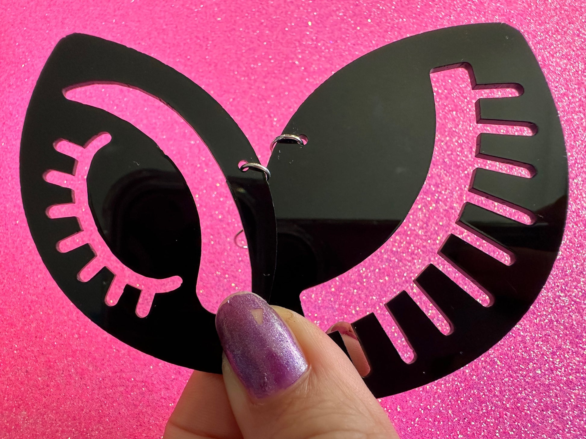Unique Eye Earrings: Laser Cut Acrylic Eyes, Minimalist Earrings, Beautiful, Makeup, Beauty, Eyebrows, Eyelashes, Gifts for Her/Him/Them