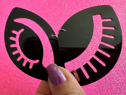 Unique Eye Earrings: Laser Cut Acrylic Eyes, Minimalist Earrings, Beautiful, Makeup, Beauty, Eyebrows, Eyelashes, Gifts for Her/Him/Them