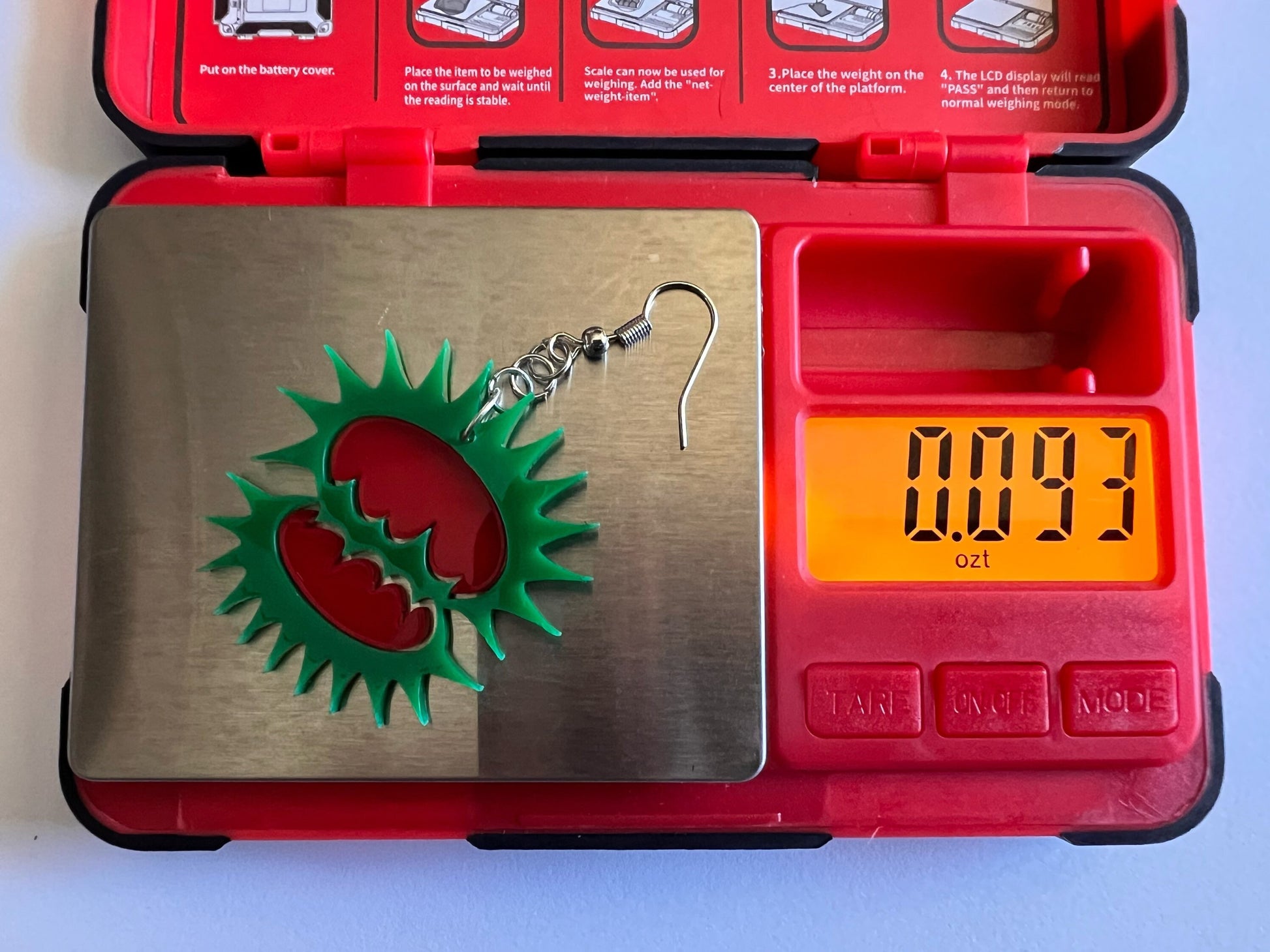 Venus Fly Trap Earrings: Exotic Plants, Green Earrings, Laser Cut Acrylic Jewelry, Carnivorous Plants, Best Gifts for Her/Him/Them