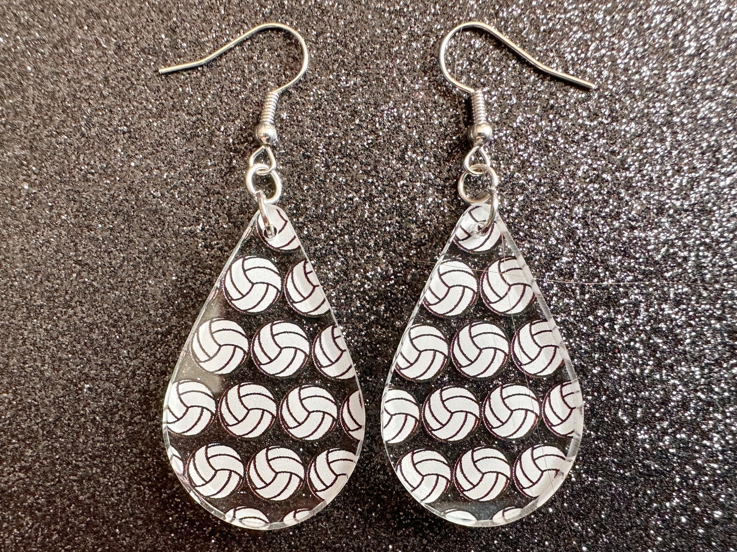 Volleyball Earrings: Laser Cut Acrylic Volleyballs, Sports Team, Sport Teams, Beach, Summer Vibes, Best Gifts for Her/Him/Them