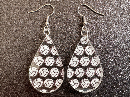 Volleyball Earrings: Laser Cut Acrylic Volleyballs, Sports Team, Sport Teams, Beach, Summer Vibes, Best Gifts for Her/Him/Them