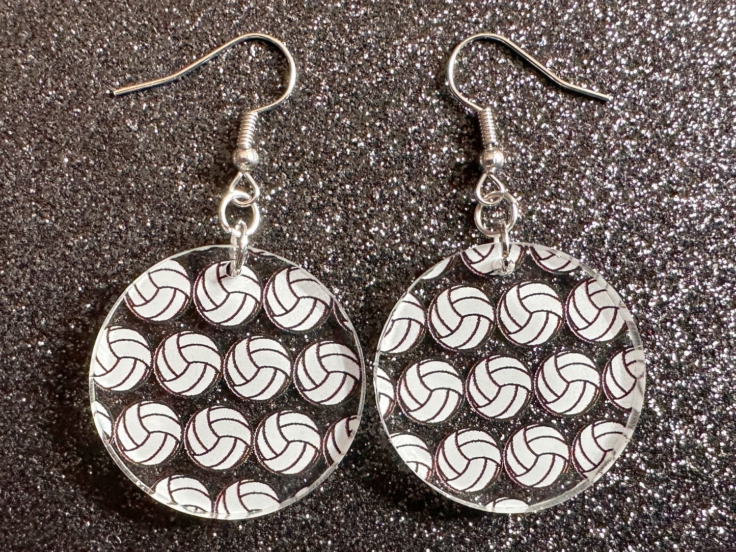 Volleyball Earrings: Laser Cut Acrylic Volleyballs, Sports Team, Sport Teams, Beach, Summer Vibes, Best Gifts for Her/Him/Them
