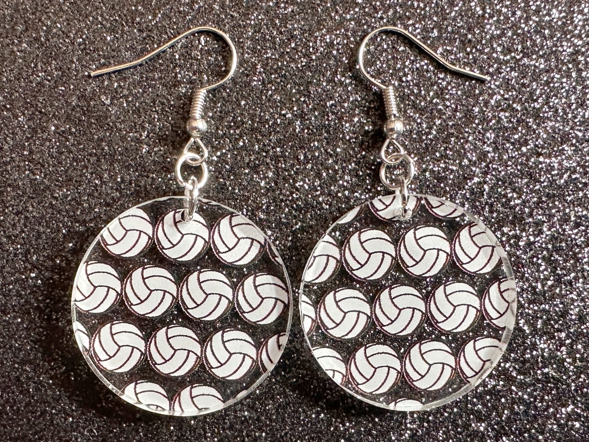 Volleyball Earrings: Laser Cut Acrylic Volleyballs, Sports Team, Sport Teams, Beach, Summer Vibes, Best Gifts for Her/Him/Them