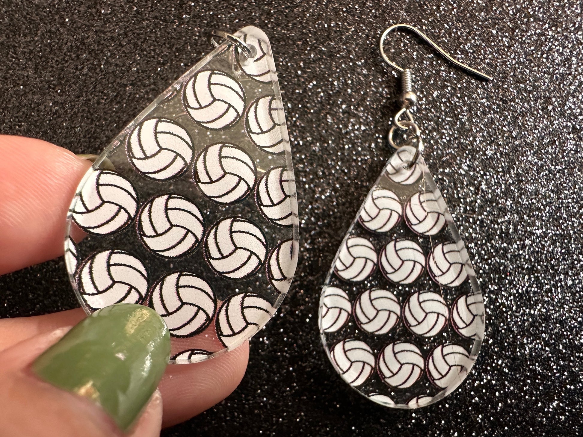 Volleyball Earrings: Laser Cut Acrylic Volleyballs, Sports Team, Sport Teams, Beach, Summer Vibes, Best Gifts for Her/Him/Them