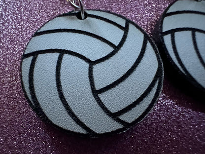 Volleyball Earrings: Laser Cut Acrylic Volleyballs, Sports Team, Sport Teams, Beach, Summer Vibes, Best Gifts for Her/Him/Them