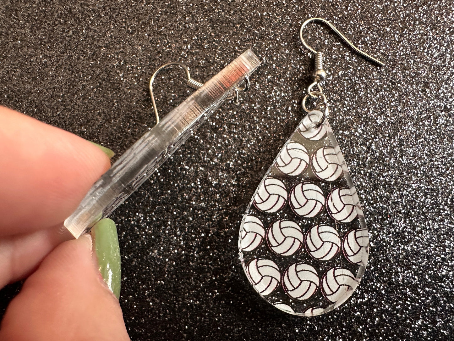 Volleyball Earrings: Laser Cut Acrylic Volleyballs, Sports Team, Sport Teams, Beach, Summer Vibes, Best Gifts for Her/Him/Them
