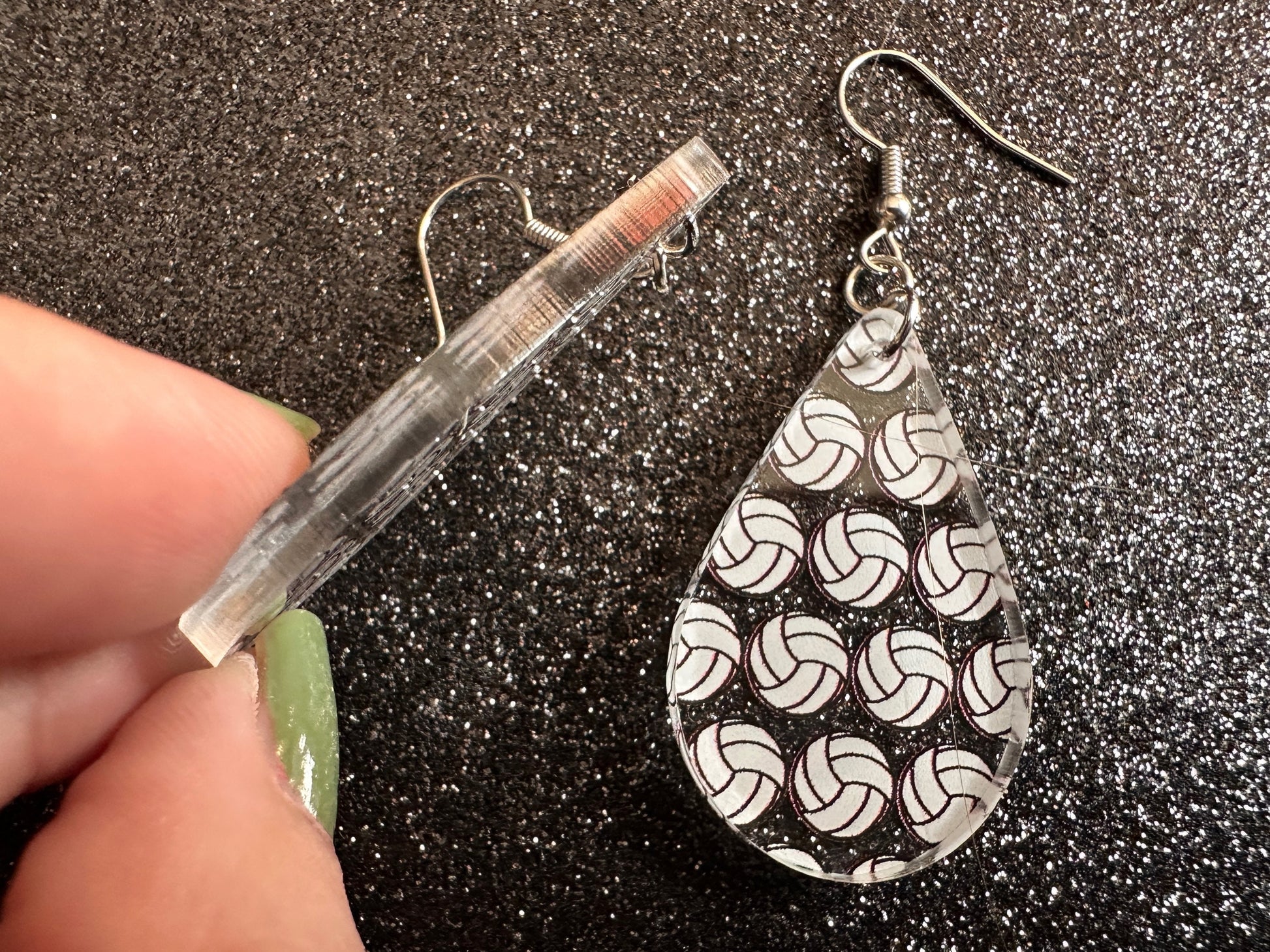 Volleyball Earrings: Laser Cut Acrylic Volleyballs, Sports Team, Sport Teams, Beach, Summer Vibes, Best Gifts for Her/Him/Them
