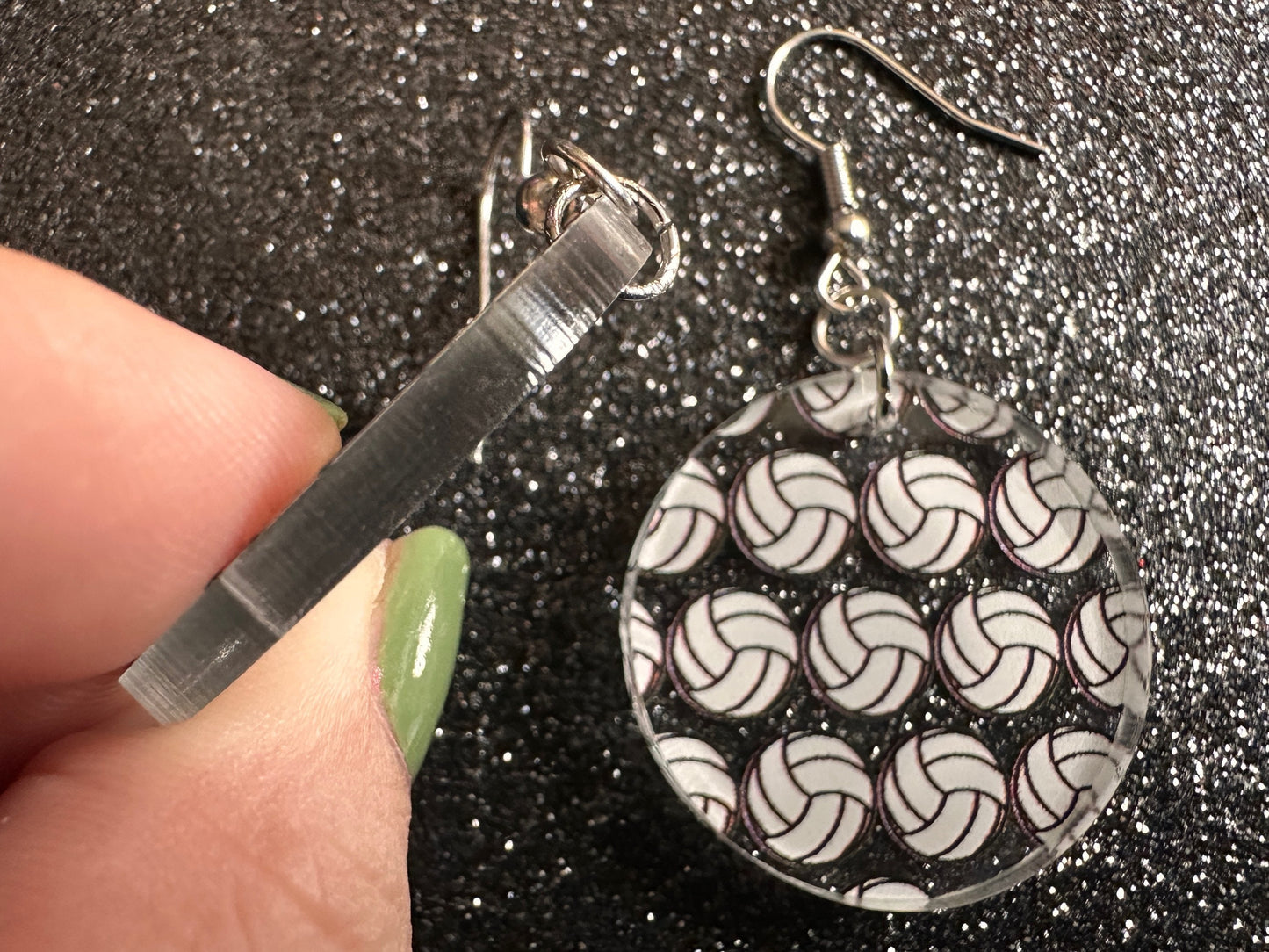 Volleyball Earrings: Laser Cut Acrylic Volleyballs, Sports Team, Sport Teams, Beach, Summer Vibes, Best Gifts for Her/Him/Them