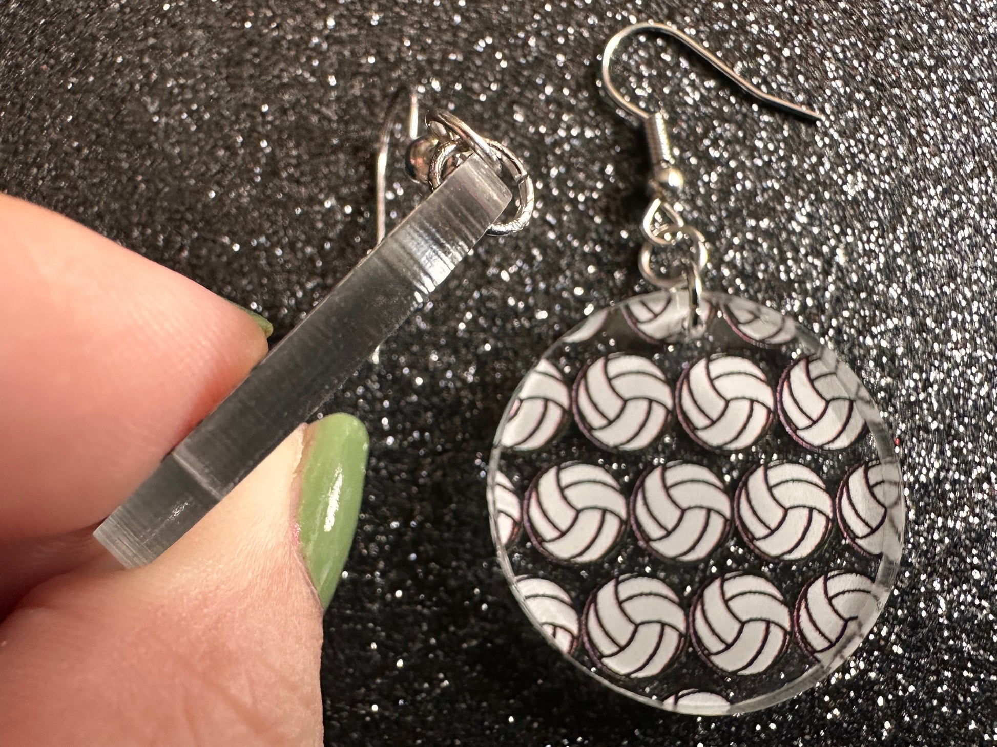 Volleyball Earrings: Laser Cut Acrylic Volleyballs, Sports Team, Sport Teams, Beach, Summer Vibes, Best Gifts for Her/Him/Them