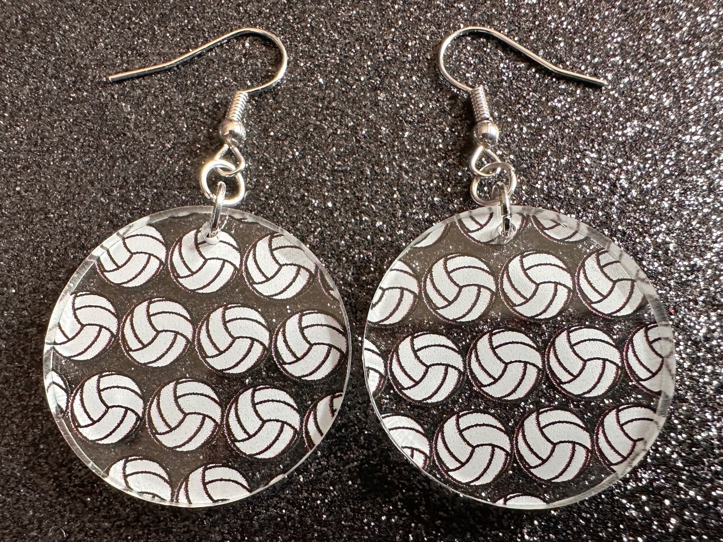 Volleyball Earrings: Laser Cut Acrylic Volleyballs, Sports Team, Sport Teams, Beach, Summer Vibes, Best Gifts for Her/Him/Them